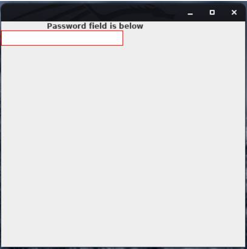 Java Password Field Example