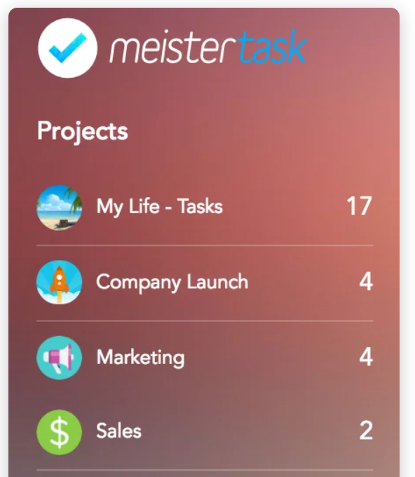 MeisterTask Project Management Projects