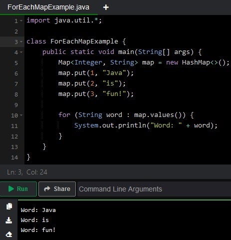 Java for each loop how to