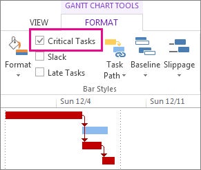 Microsoft Project Gantt Charts